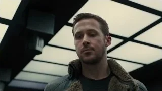 close-up of man's serious face — Blade Runner 2049