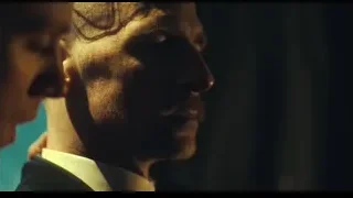 close-up of man's face in dark room — Peaky Blinders