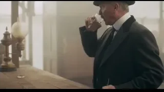 elderly man in top hat holding whiskey — Peaky Blinders