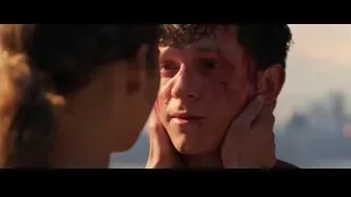 young man's bloody bruised face — Spiderman: No Way Home