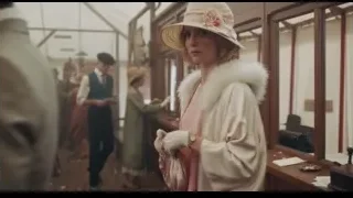 woman in large hat in restaurant — Peaky Blinders