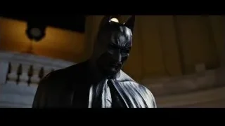 Batman close-up fierce expression — Batman: The Dark Knight Rises