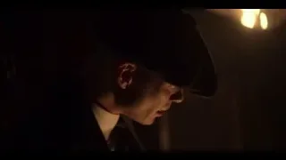 man in black suit and hat in dark room — Peaky Blinders