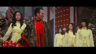 man and woman in Chinese clothing speaking — Bruce Lee: Enter The Dragon