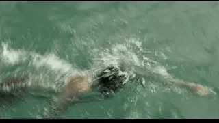 Shirtless young man with sad closed eyes — Life of Pi