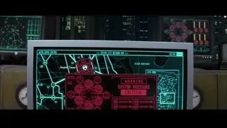 Control room with critical warning — Batman