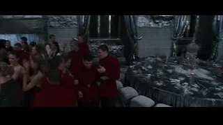 people gathered in ornate banquet hall — Harry Potter and the Goblet of Fire