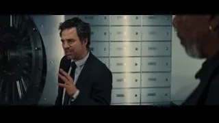 man in front of bank vault door — Now You See Me