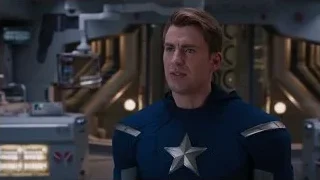 Captain America in futuristic space station — The Avengers
