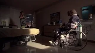 elderly man in wheelchair in hospital room — Breaking Bad