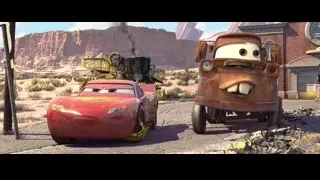 Lightning McQueen and Mater on rocky road — Cars