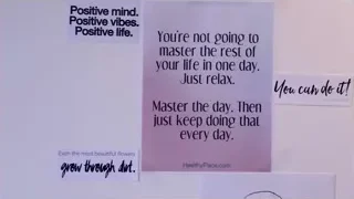 wall with inspirational quote — Screened Out