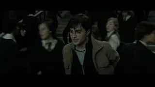 Young man in jacket walking down stairs — Harry Potter and the Deathly Hallows 2
