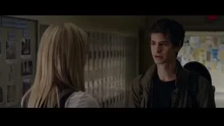 young man and woman talking in hallway — The Amazing Spider Man