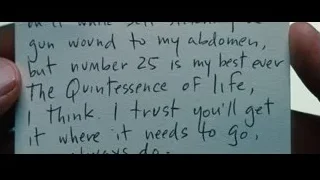 hand holding handwritten note — The Secret Life of Walter Mitty