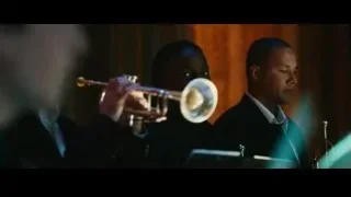 three men playing instruments in room — Whiplash