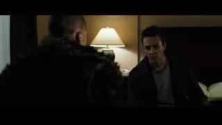 two men talking in dim hotel room — Fight Club