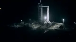 Rocket launch pad at night — Elon Musk: Return to Space
