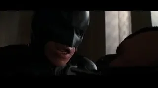 Batman's face in dim room — Batman: The Dark Knight Rises