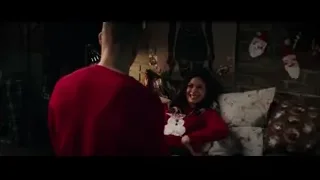 Man and woman talking on bed — Deadpool