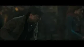 people in dark abandoned building with arches — Harry Potter and the Deathly Hallows 2