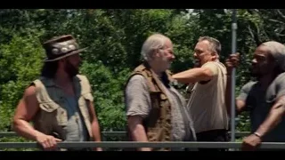 man standing in wooded area — Jurassic World