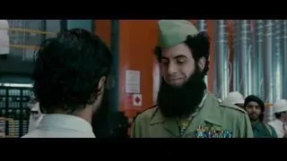 man in military uniform with green beret — The Dictator