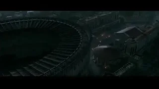 aerial view of Rome Colosseum at night — Gladiator 2