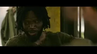 man with dreadlocks close-up face — Gladiator 2