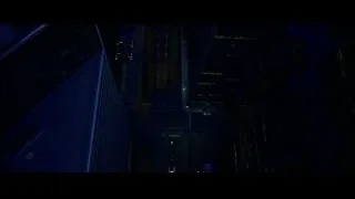 aerial view of city at night — Batman: The Dark Knight