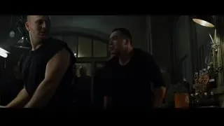 two bald men in dimly lit room — Fight Club