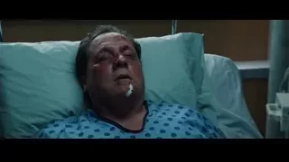 Injured man in hospital bed with nurse — Iron Man 3
