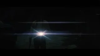 Person holding flashlight in dark — Interstellar