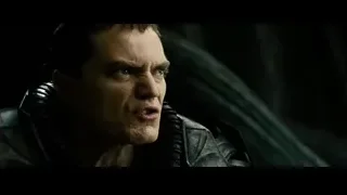 close-up of man in leather jacket — Superman: Man of Steel