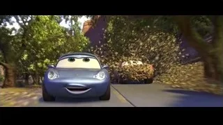 Animated cars driving on winding road — Cars