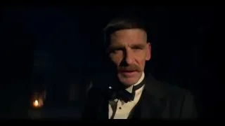 man's portrait with serious expression and candles — Peaky Blinders