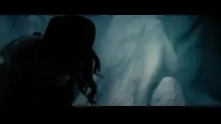 Person silhouette in front of foggy iceberg — Superman: Man of Steel