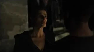 woman in black blazer deep in thought — Blade Runner 2049