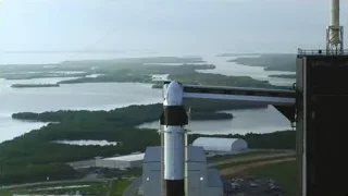 rocket on launch pad at night — Elon Musk: Return to Space