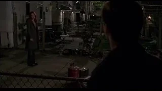woman and man in alleyway at night — Spider Man