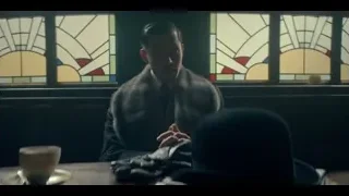 man in fur coat in stained glass room — Peaky Blinders