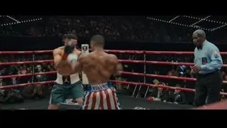 two boxers fighting in boxing ring — Creed 2