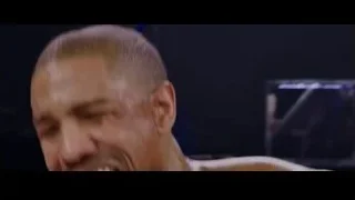 man in boxing ring with serious expression — Creed
