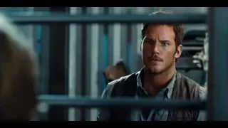 Man in leather jacket in dim industrial room — Jurassic World