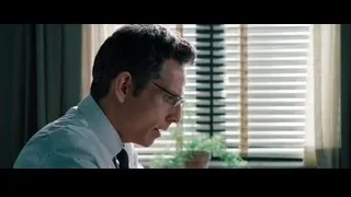 man in suit by window with blinds — The Secret Life of Walter Mitty