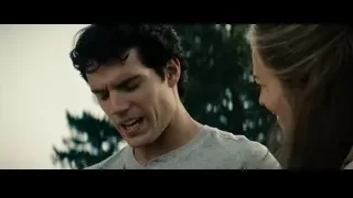 Young man and woman laughing outdoors — Superman: Man of Steel