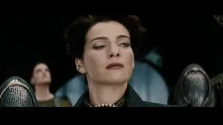 woman looking at camera with serious expression — Superman: Man of Steel
