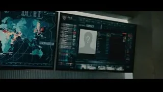 two screens displaying world map and RAMSEY — Furious Seven