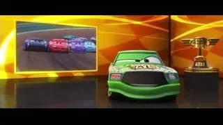 green toy car with trophy — Cars 3
