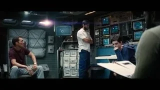 Men in space station control room — Interstellar
